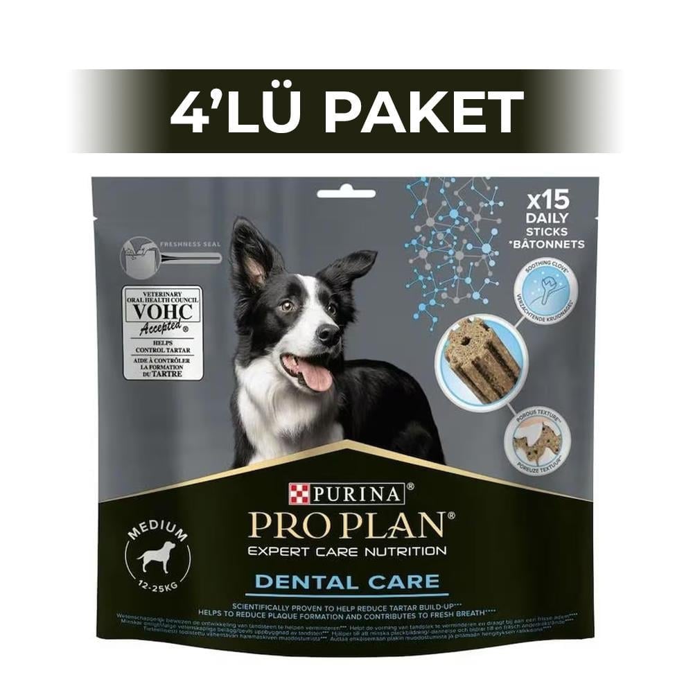 Pro Plan Medium Dental Care Orta Irk Köpek Ödül Maması 345 gr 4 AdetPro Plan