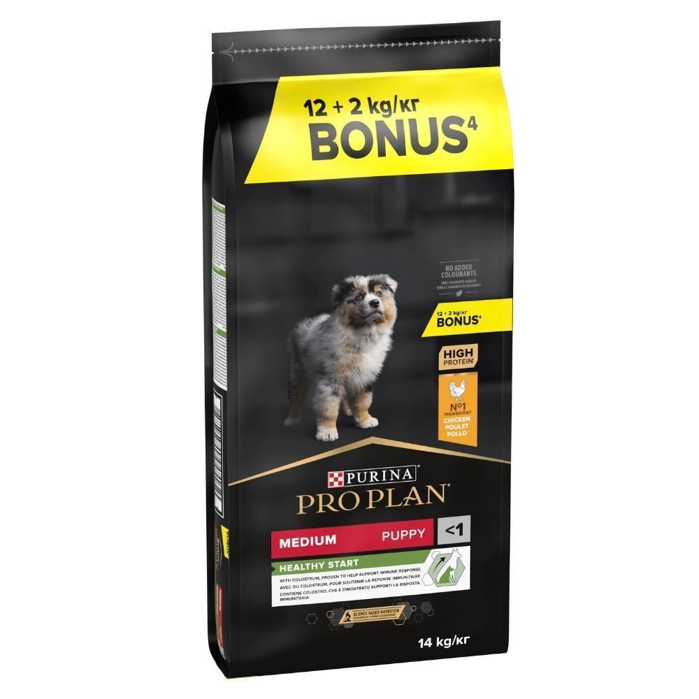 Pro Plan Optistart Orta Irk Tavuklu Yavru Köpek Maması 12 kg + 2 kgPro Plan