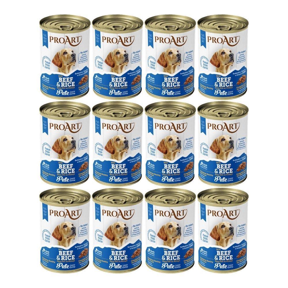 Proart Dana Etli Pirinçli Ezme Köpek Konservesi 400 gr x 12 adetProArt