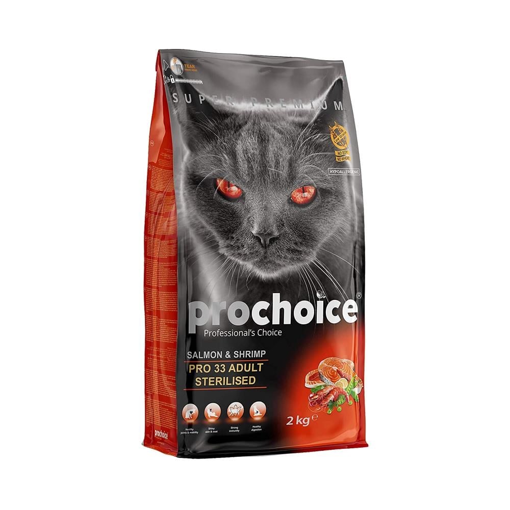 ProChoice Pro 33 Somonlu ve Karidesli Kısır Kedi Maması 2 kgProchoice