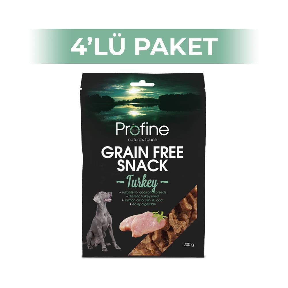 Profine Grain Free Turkey Hindili Tahılsız Köpek Ödül Maması 200 gr x 4 AdetProfine