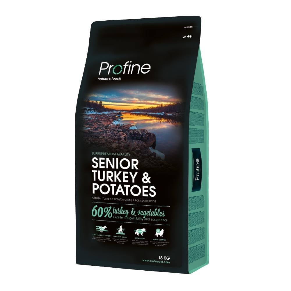Profine Senior Hindili Düşük Tahıllı Yaşlı Kuru Köpek Maması 15 kgProfine