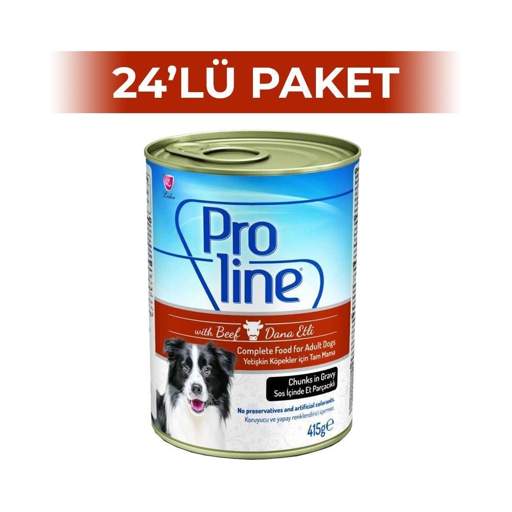 Proline Dana etli ve Biftekli Köpek Konservesi 415 gr x 24 AdetProline