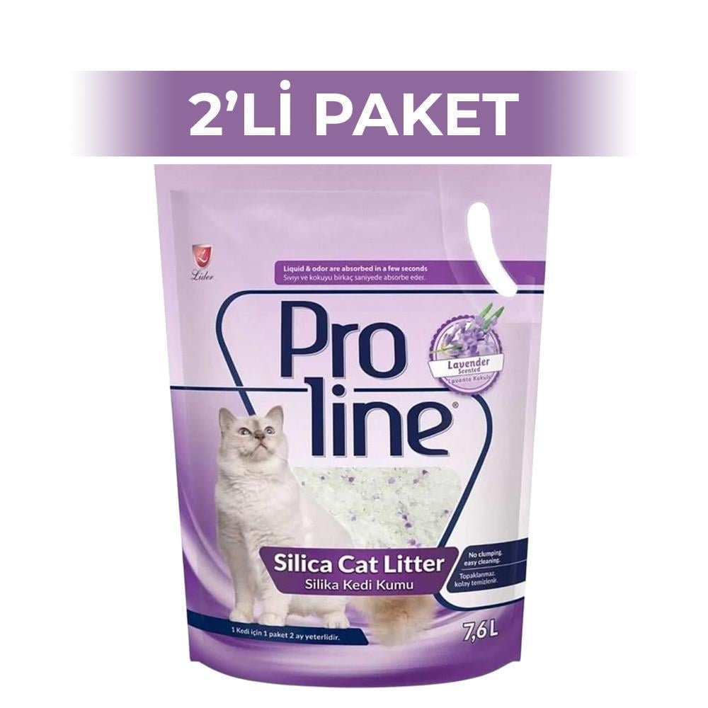 Proline Lavanta Kokulu Kristal Kedi Kumu 7,6 lt 2 AdetProline