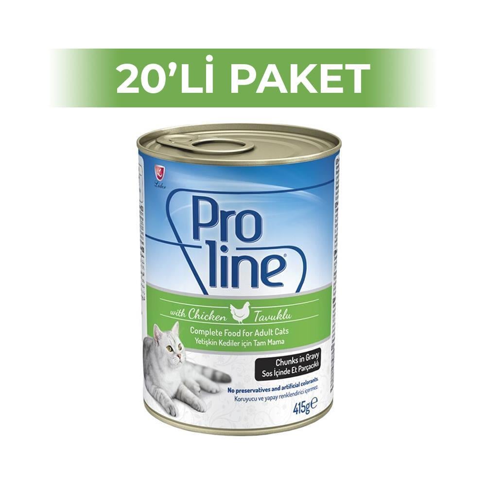 Proline Tavuklu Kedi Konservesi 415 gr 20 AdetProline