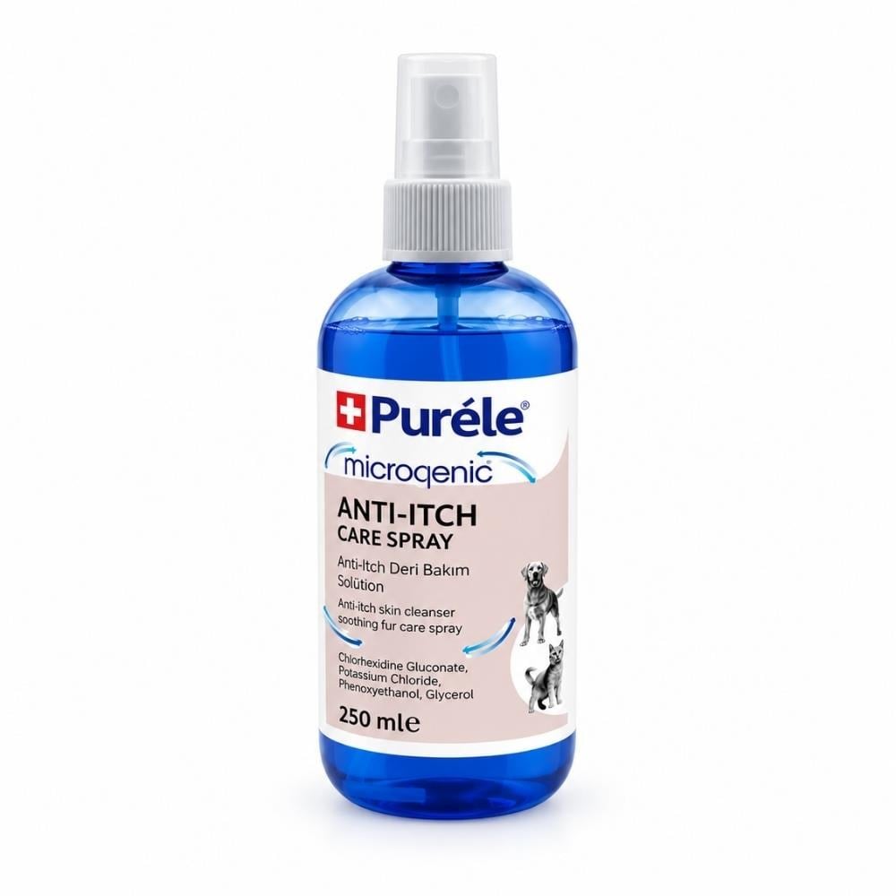 Purele Anti Itching Kedi ve Köpekler İçin Kaşıntı Karşıtı Koruyucu Sprey 250 mlPurele