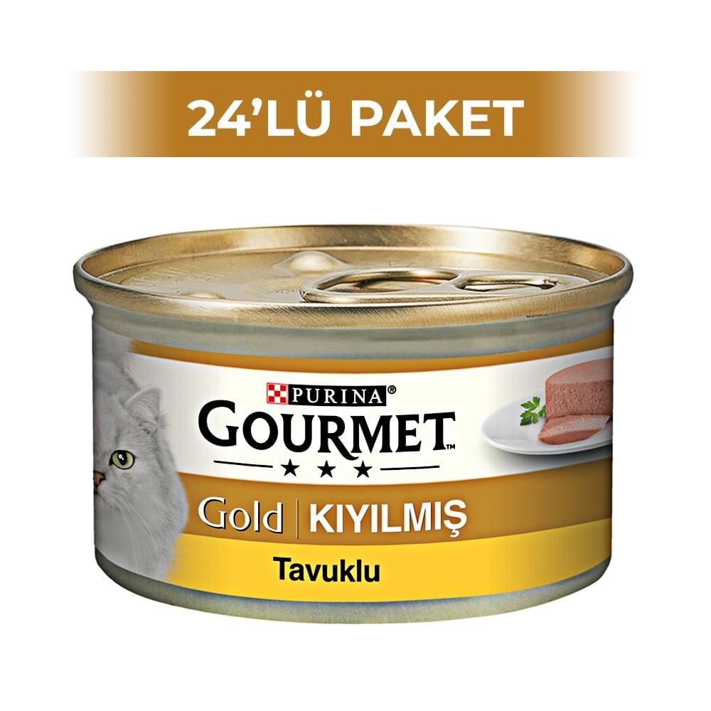 Purina Gourmet Gold Kıyılmış Tavuklu Konserve 85 gr 24 AdetGourmet