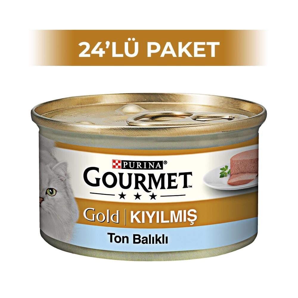 Purina Gourmet Gold Kıyılmış Ton Balıklı 85 gr 24 AdetGourmet