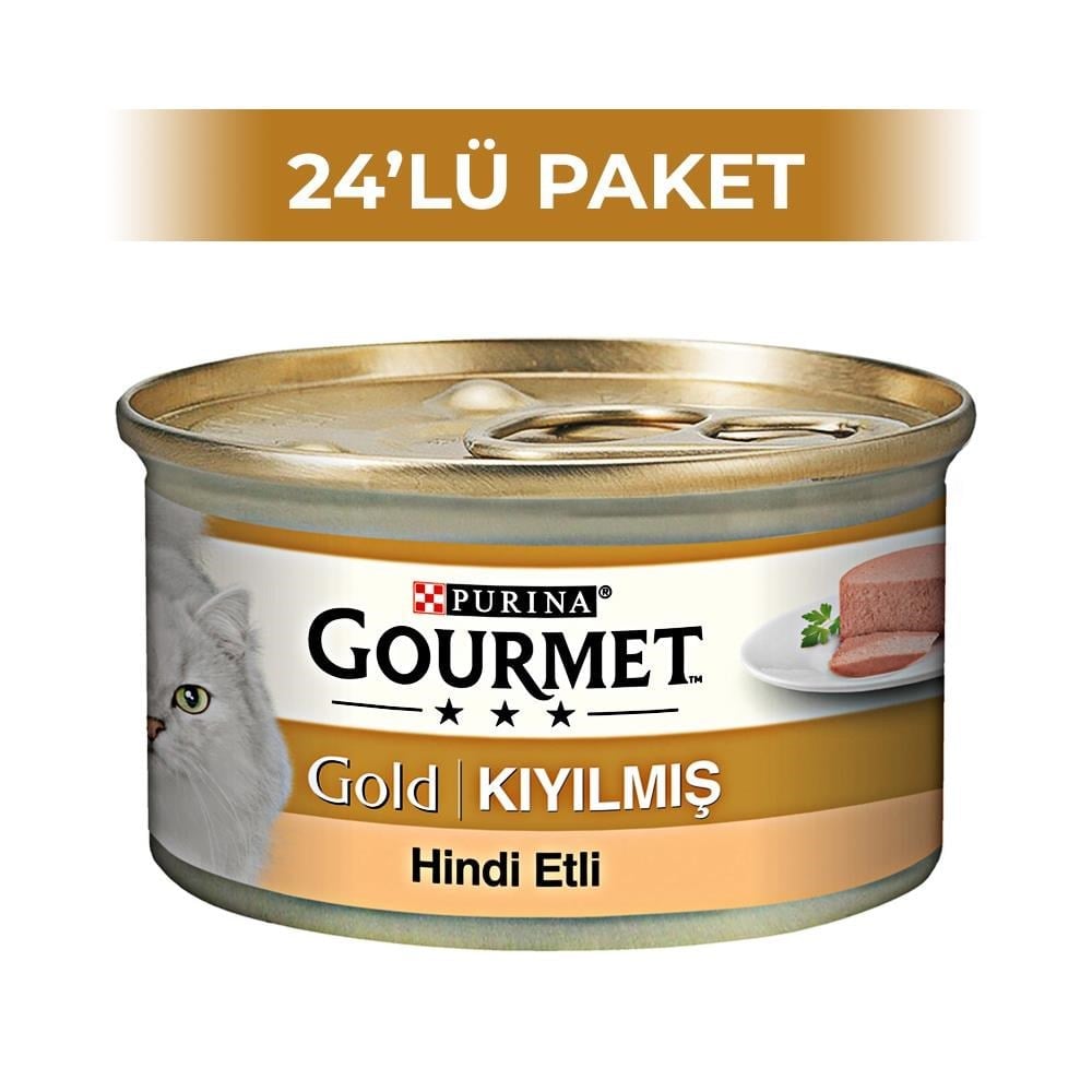 Purina Gourmet Kıyılmış Hindi Kedi Konserve 85 gr 24 AdetGourmet