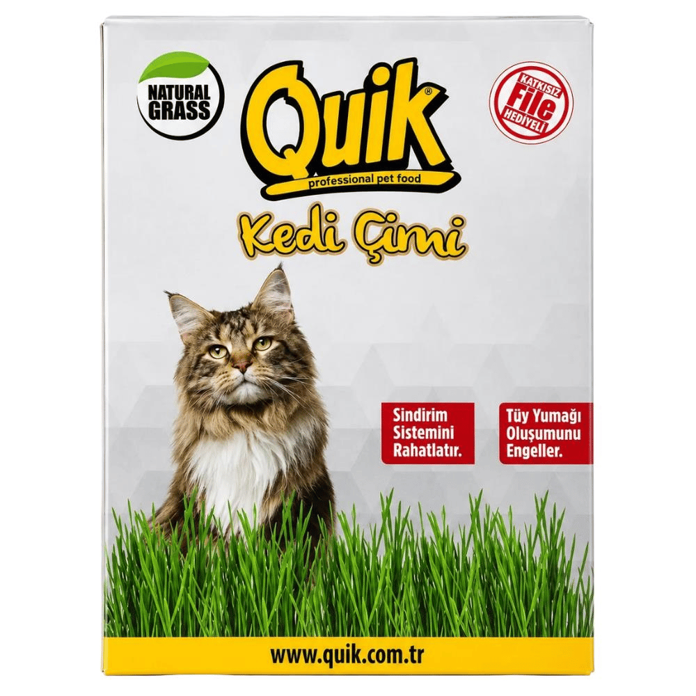 Quik Fileli Doğal Kedi ÇimiQuik