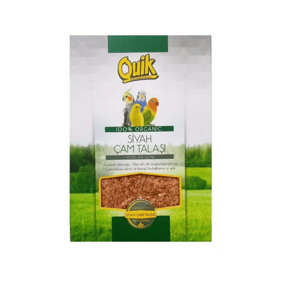 Quik Kuşlar İçin Taban Ve Yuva Siyah Çam TalaşıQuik