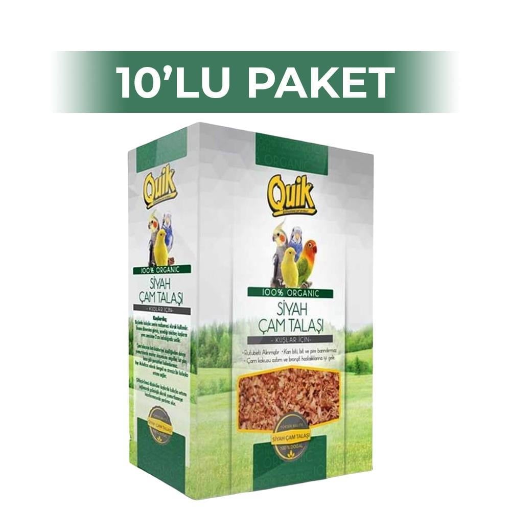 Quik Kuşlar İçin Taban Ve Yuva Siyah Çam Talaşı 10 AdetQuik