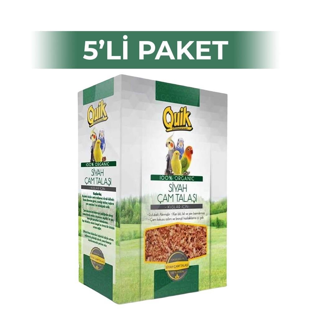 Quik Kuşlar İçin Taban Ve Yuva Siyah Çam Talaşı 5 AdetQuik