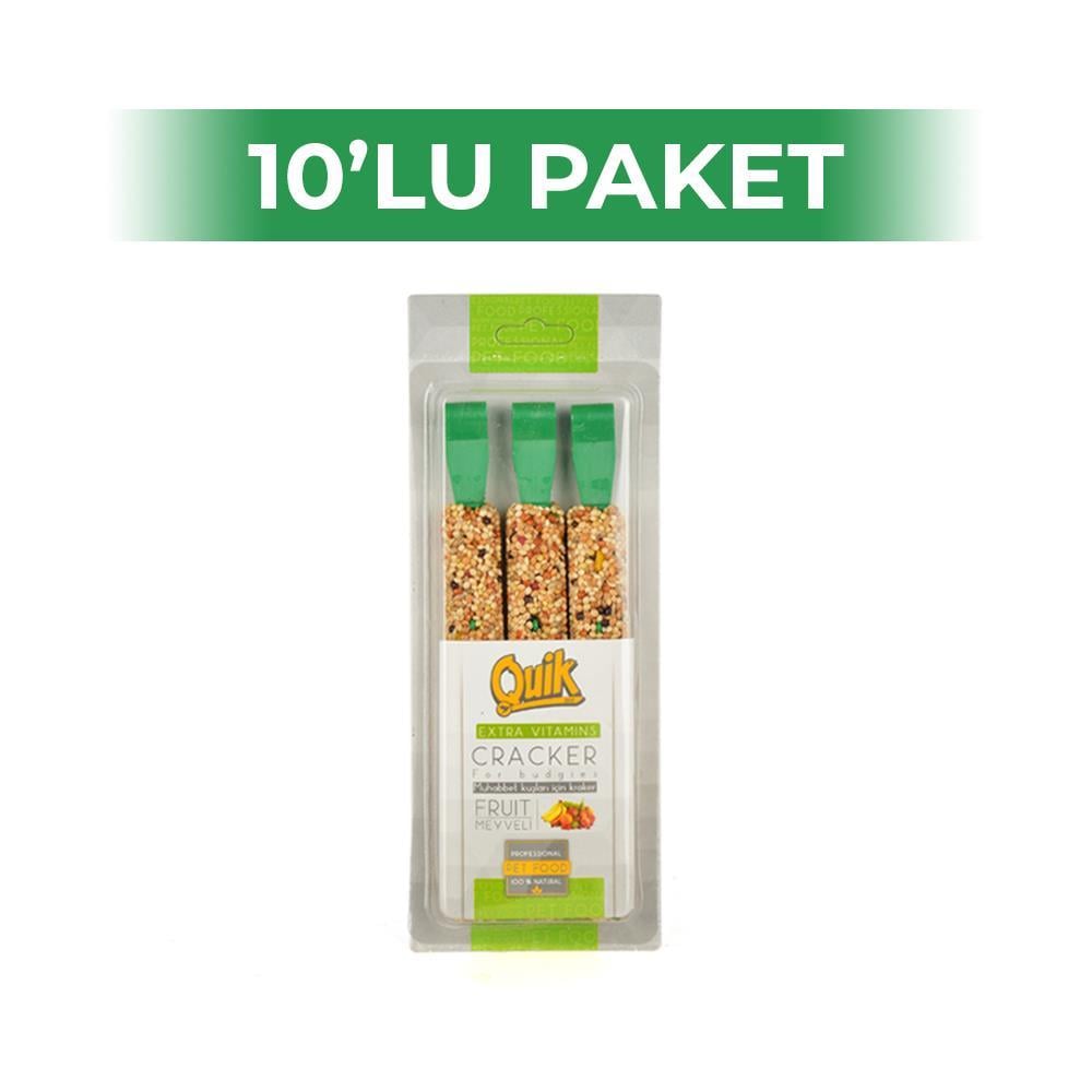 Quik Meyveli Kraker 3'lü x 10 AdetQuik
