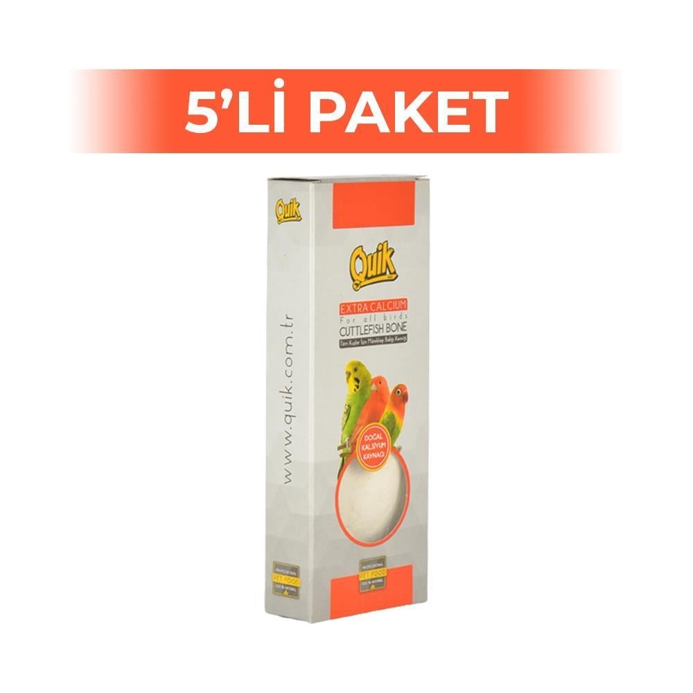 Quik Mürekkep Balığı Kemiği Gaga Taşı 15x6 cm x 5 AdetQuik