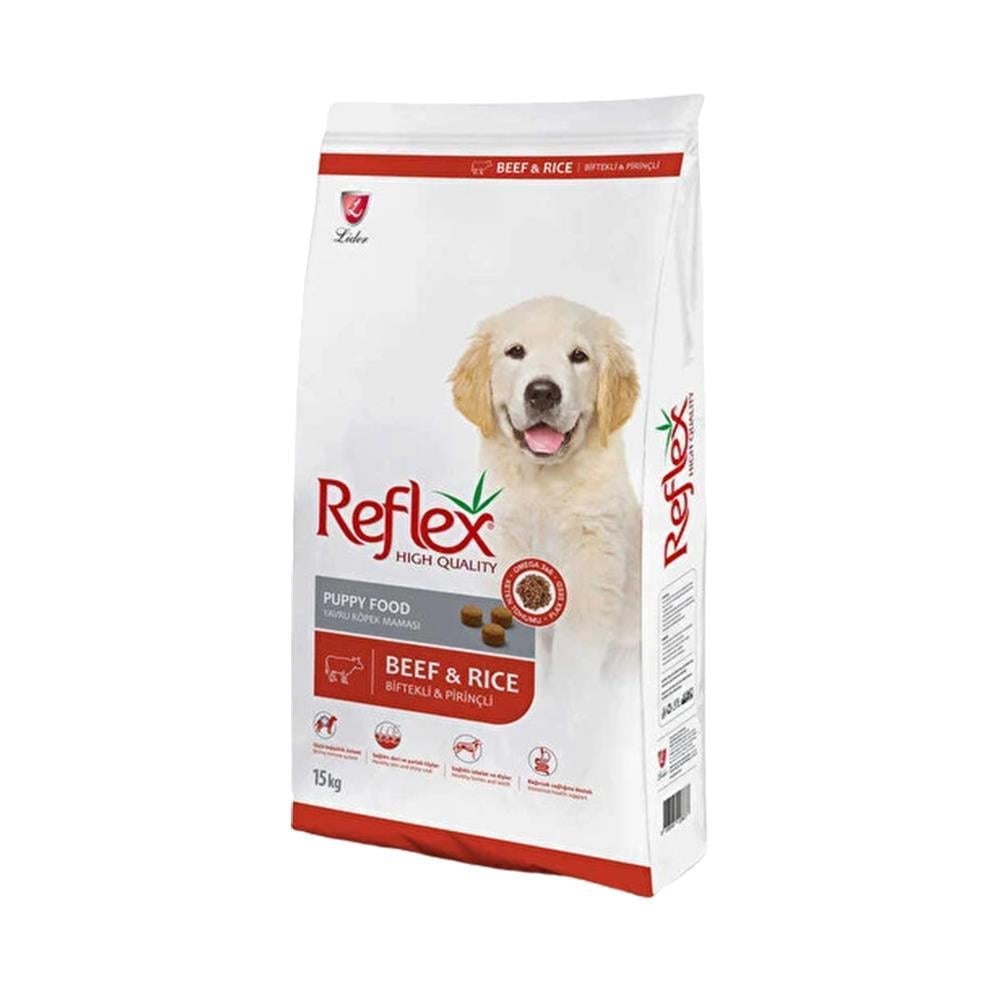 Reflex Biftekli ve Pirinçli Yavru Köpek Maması 15 kgReflex