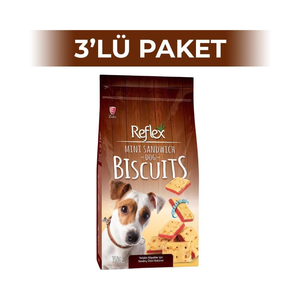 Reflex Buscuits Peynirli Sandviç Köpek Ödül Maması 350 gr 3 AdetReflex