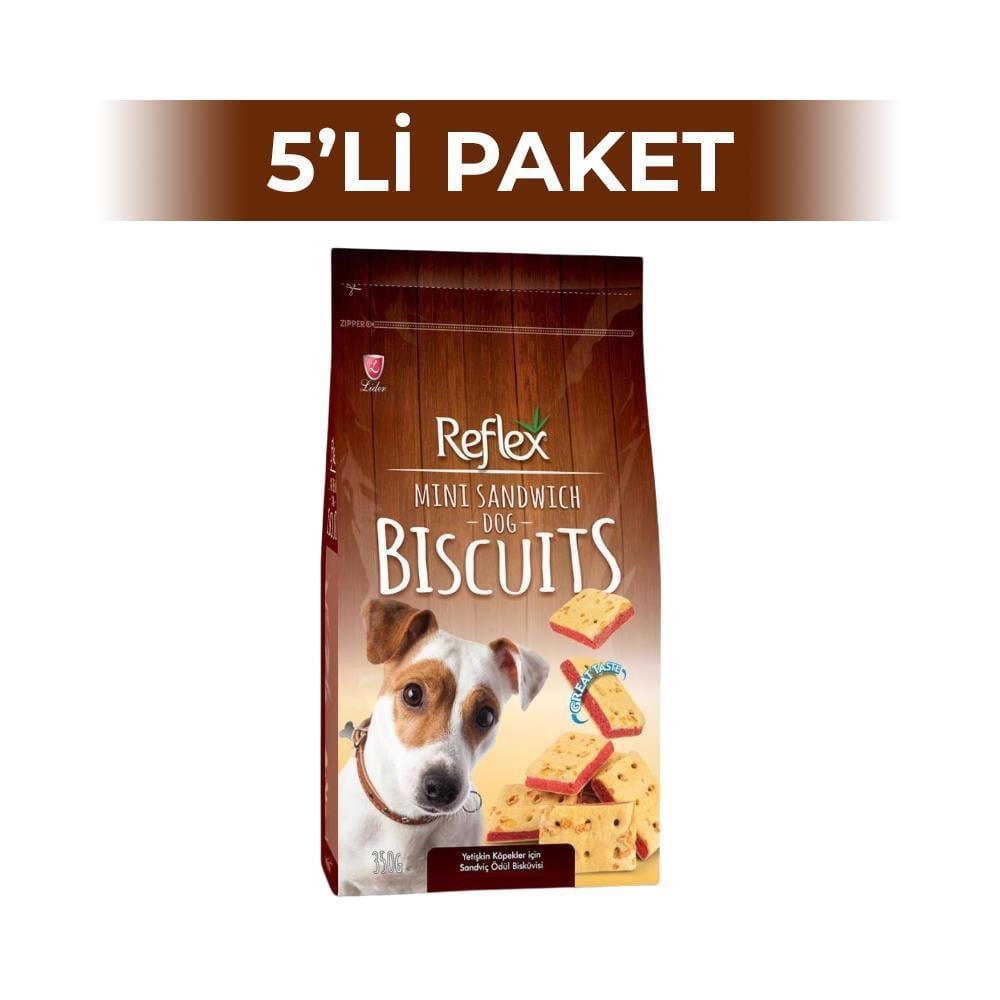 Reflex Buscuits Peynirli Sandviç Köpek Ödül Maması 350 gr 5 AdetReflex