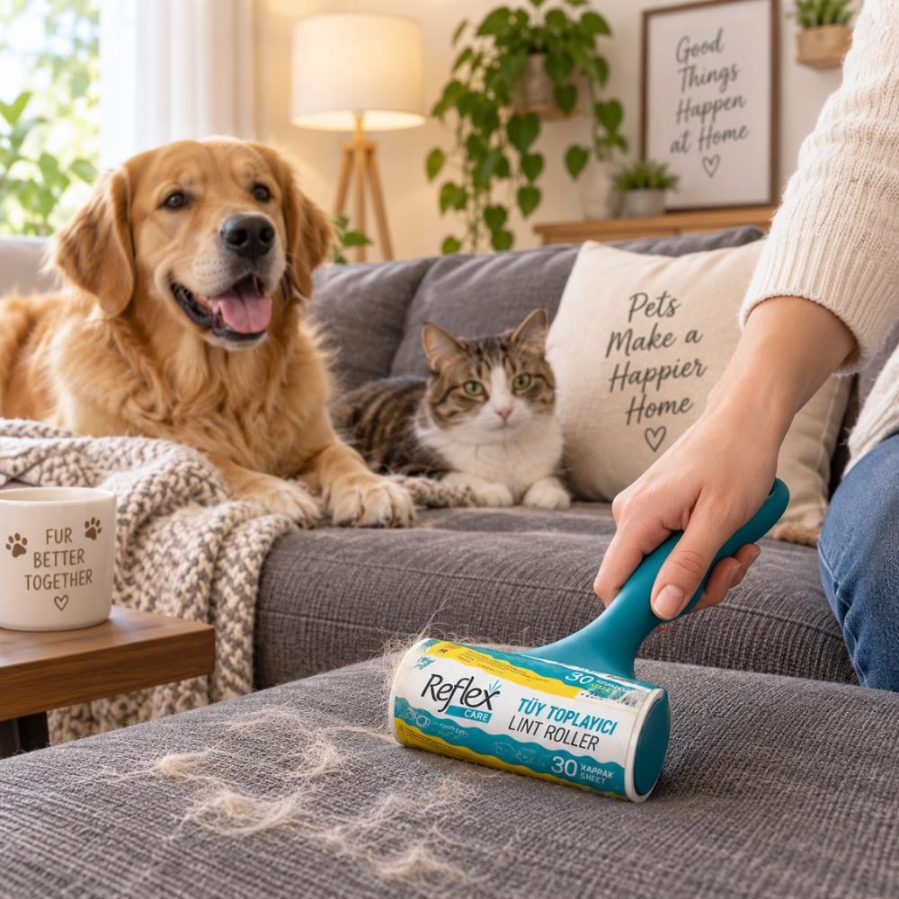 Reflex Care Kedi ve Köpek Tüy Toplayıcı Rulo 30 YaprakReflex