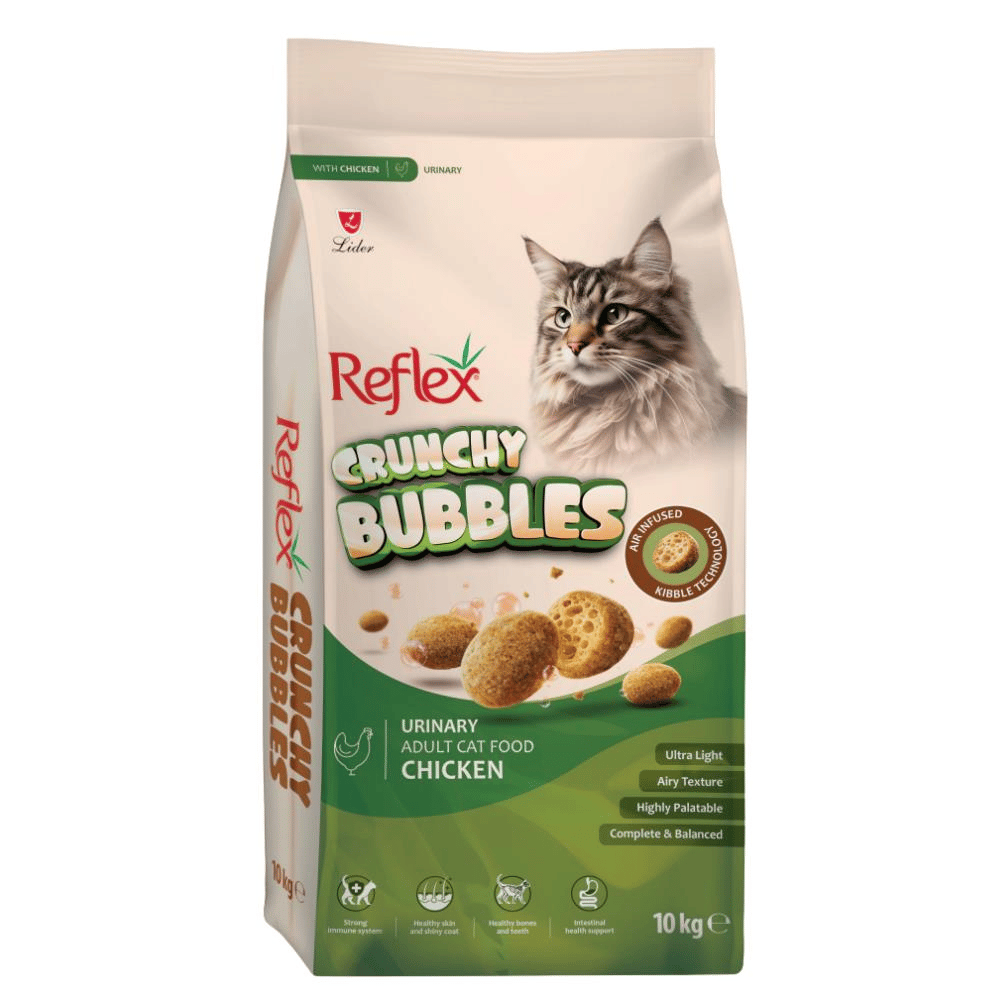 Reflex Crunchy Bubbles Urinary Tavuklu Yetişkin Kedi Maması 10 kgReflex