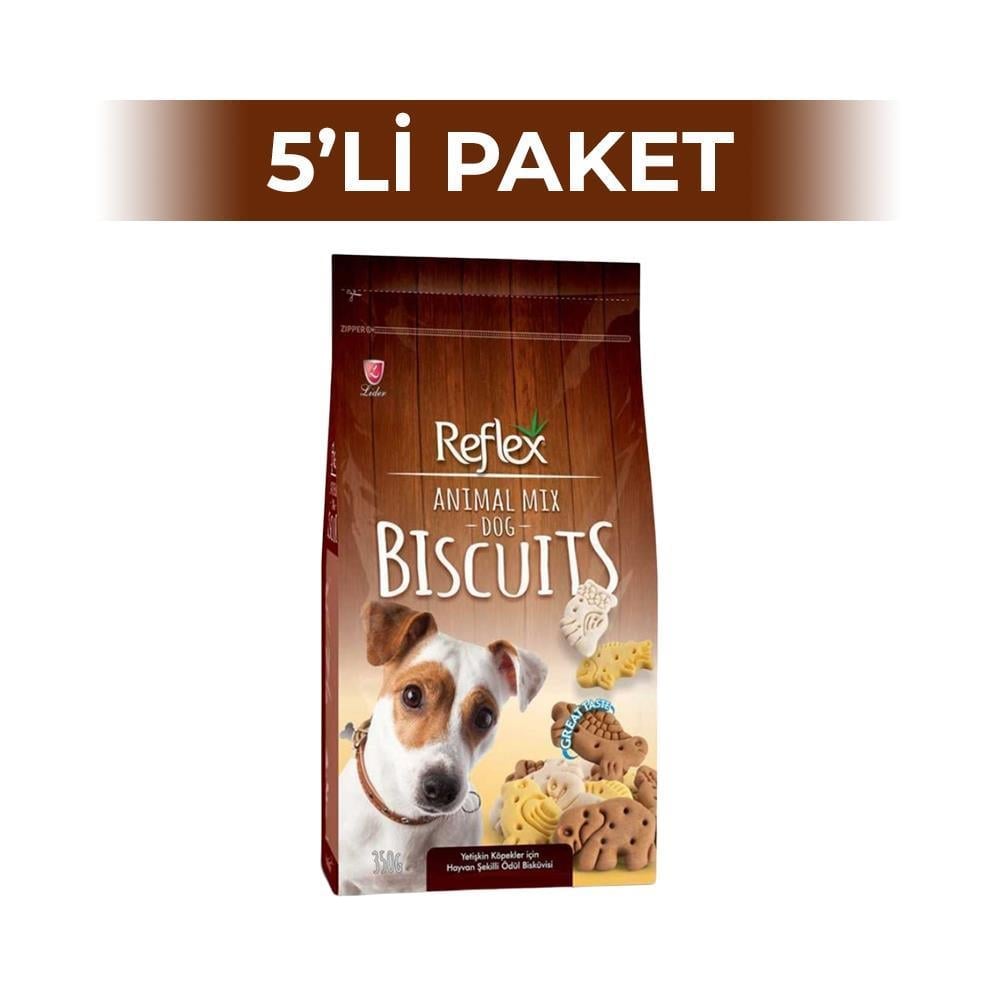 Reflex Hayvan Figürlü Köpek Ödül Bisküvi 350 gr 5 AdetReflex