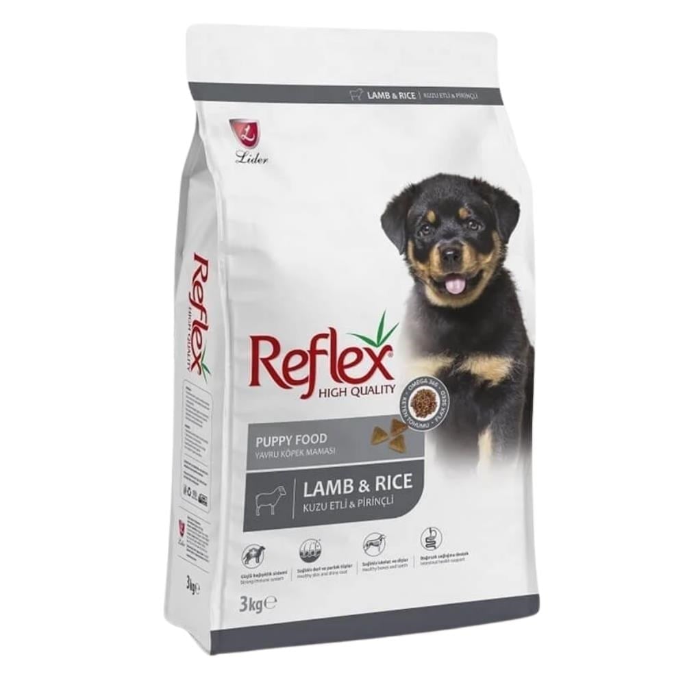 Reflex Kuzulu ve Pirinçli Yavru Köpek Maması 3 kgReflex
