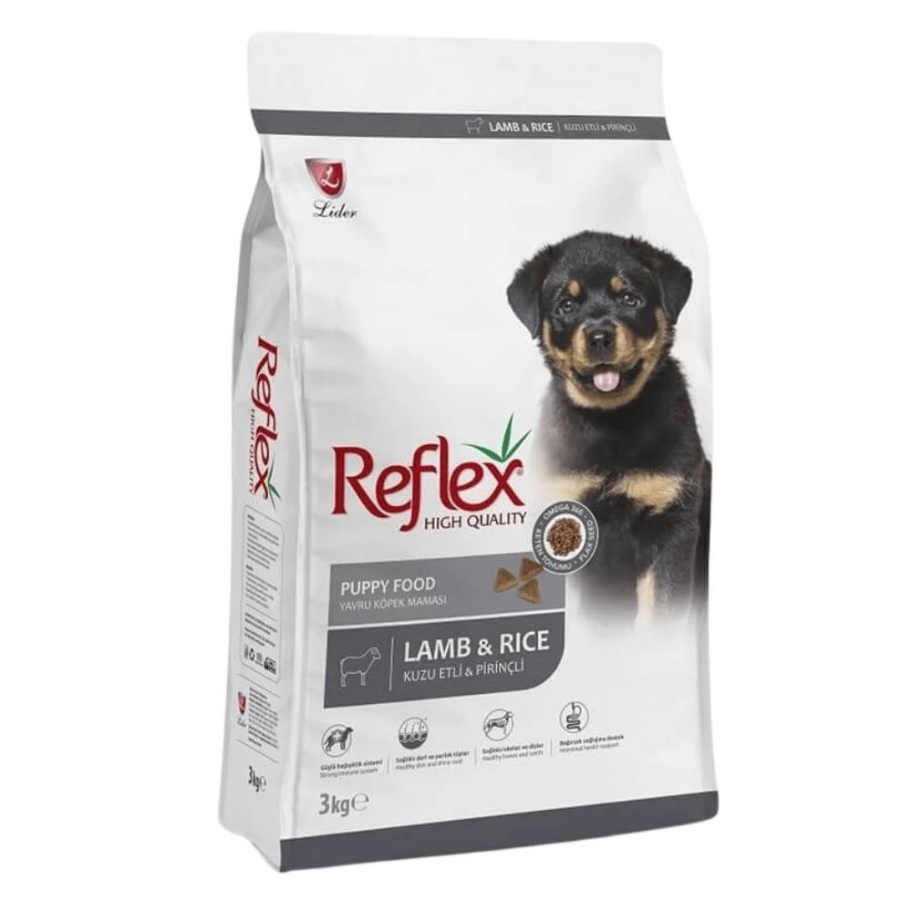 Reflex Kuzulu ve Pirinçli Yavru Köpek Maması 3 kgReflex