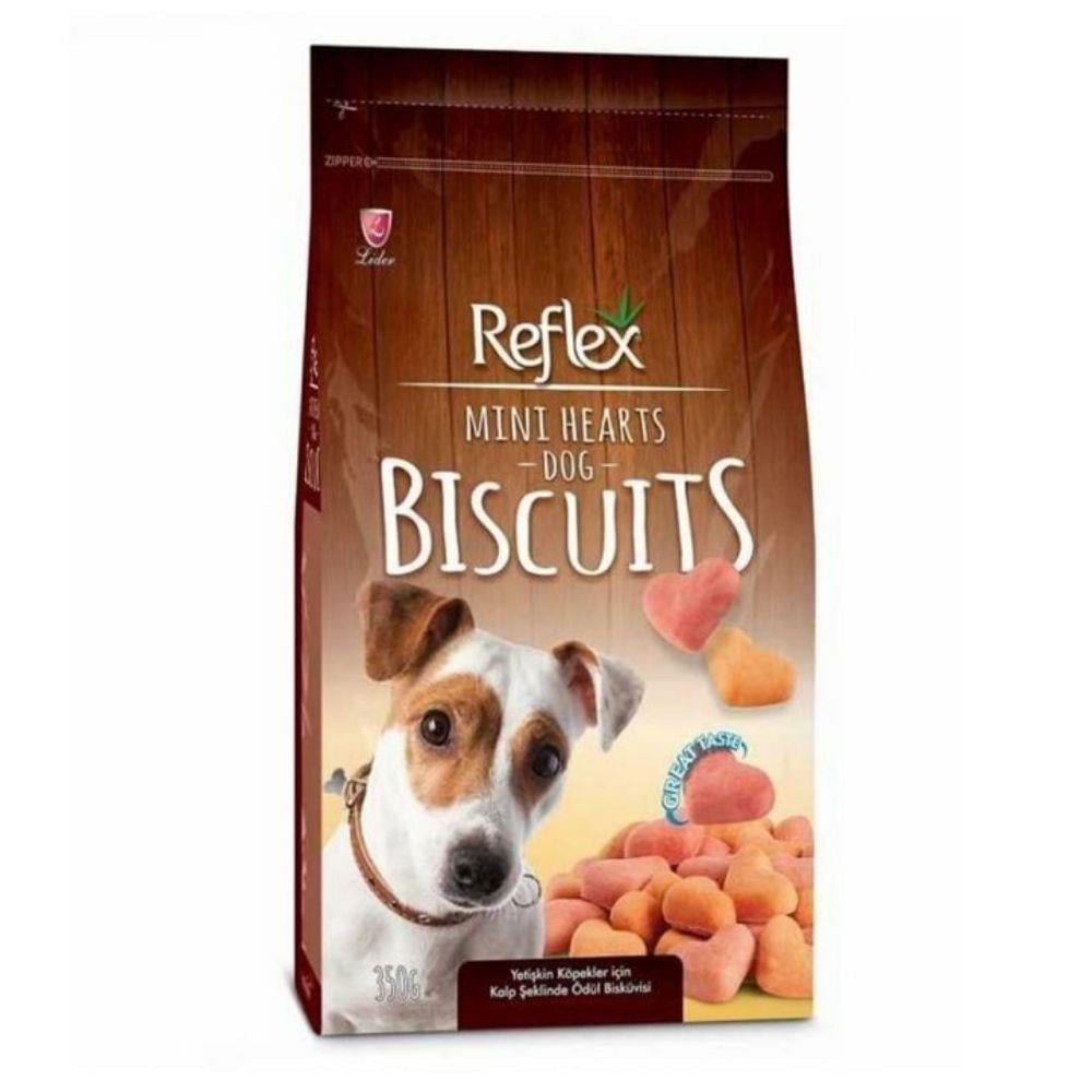 Reflex Mini Hearts Kalp Şekilli Köpek Ödül Bisküvisi 350 grReflex