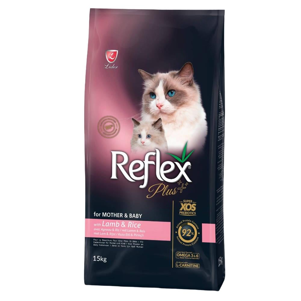 Reflex Plus Anne ve Bebek Kuzulu Kedi Maması 15 kgReflex Plus
