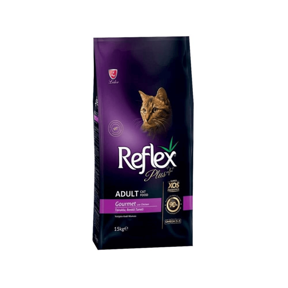 Reflex Plus Gourmet Tavuklu Yetişkin Kedi Maması 15 KgReflex Plus