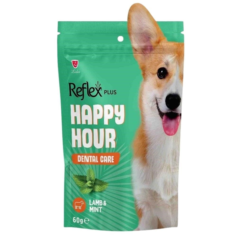 Reflex Plus Happy Hour Ağız ve Diş Sağlığı Destekleyici Köpek Ödül Maması 60 grReflex