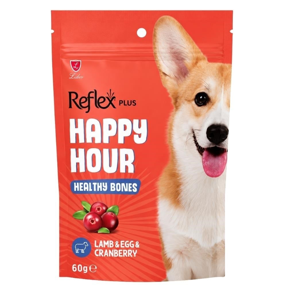 Reflex Plus Happy Hour Sağlıklı Kemikler İçin Destekleyici Köpek Ödül Maması 60 grReflex