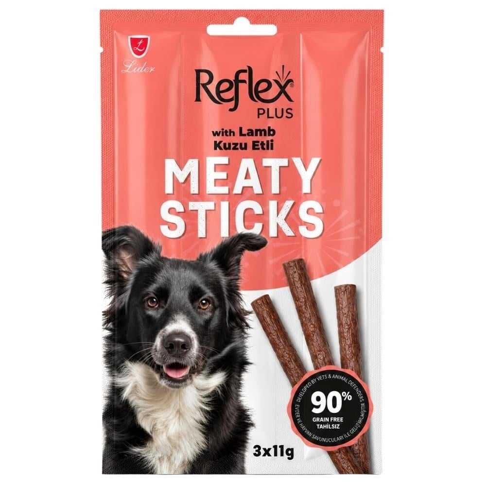 Reflex Plus Kuzu Etli Köpek Ödül Maması 11 gr 3'lüReflex Plus