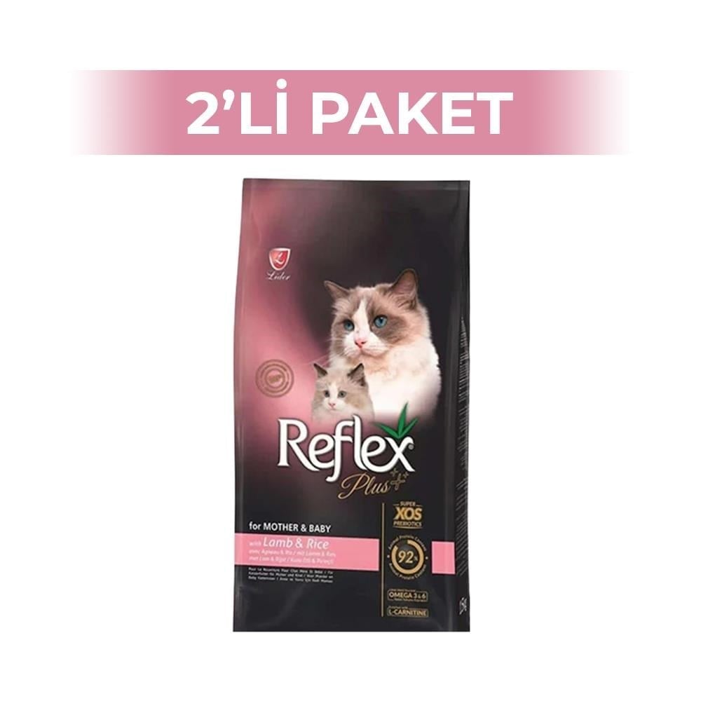 Reflex Plus Mother&BabyCat Kuzu Etli Yavru Kedi Maması 1,5 kg 2 AdetReflex Plus