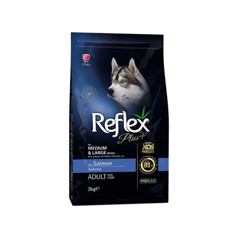Reflex Plus Orta ve Büyük Irk Somonlu Yetişkin Köpek Maması 3 kgReflex Plus
