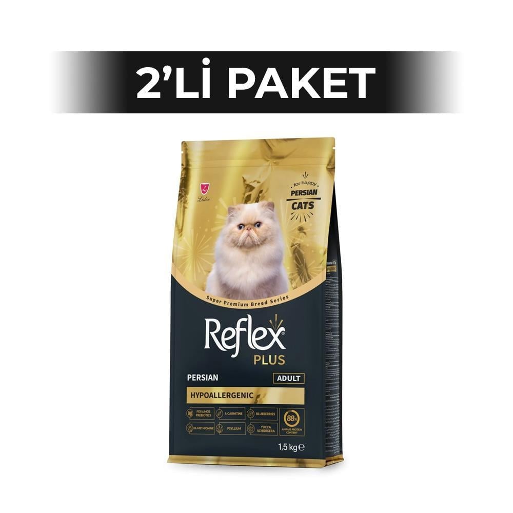 Reflex Plus Persian Tavuklu Yetişkin Kedi Maması 1,5 kg 2 AdetReflex Plus