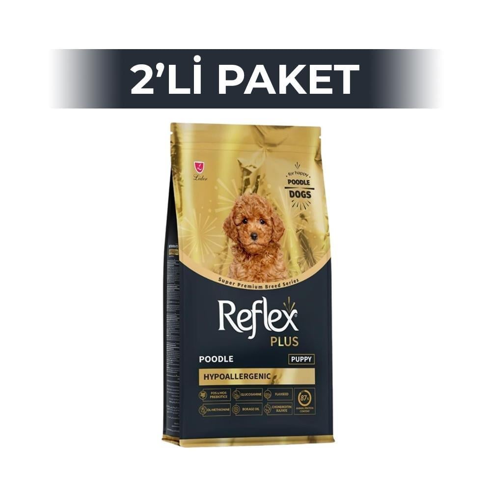 Reflex Plus Poodle Hypoallergenic Tavuklu Yavru Köpek Maması 1,5 kg 2 AdetReflex Plus