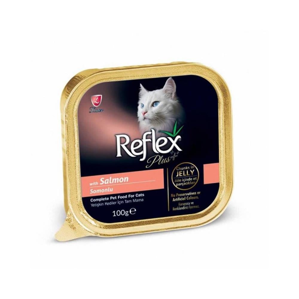Reflex Plus Somonlu Jöleli Parça Etli Kedi Konservesi 100 grReflex Plus