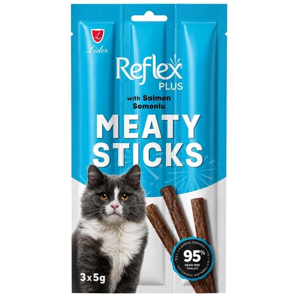 Reflex Plus Somonlu Kedi Ödül Çubuğu 15 gr 3'lüReflex Plus