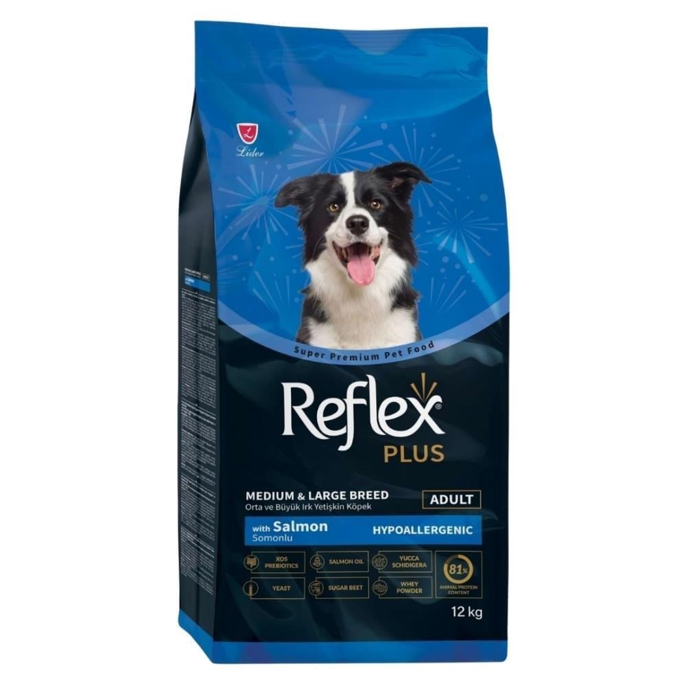 Reflex Plus Somonlu Orta Büyük Irk Yetişkin Köpek Maması 12 kgReflex Plus