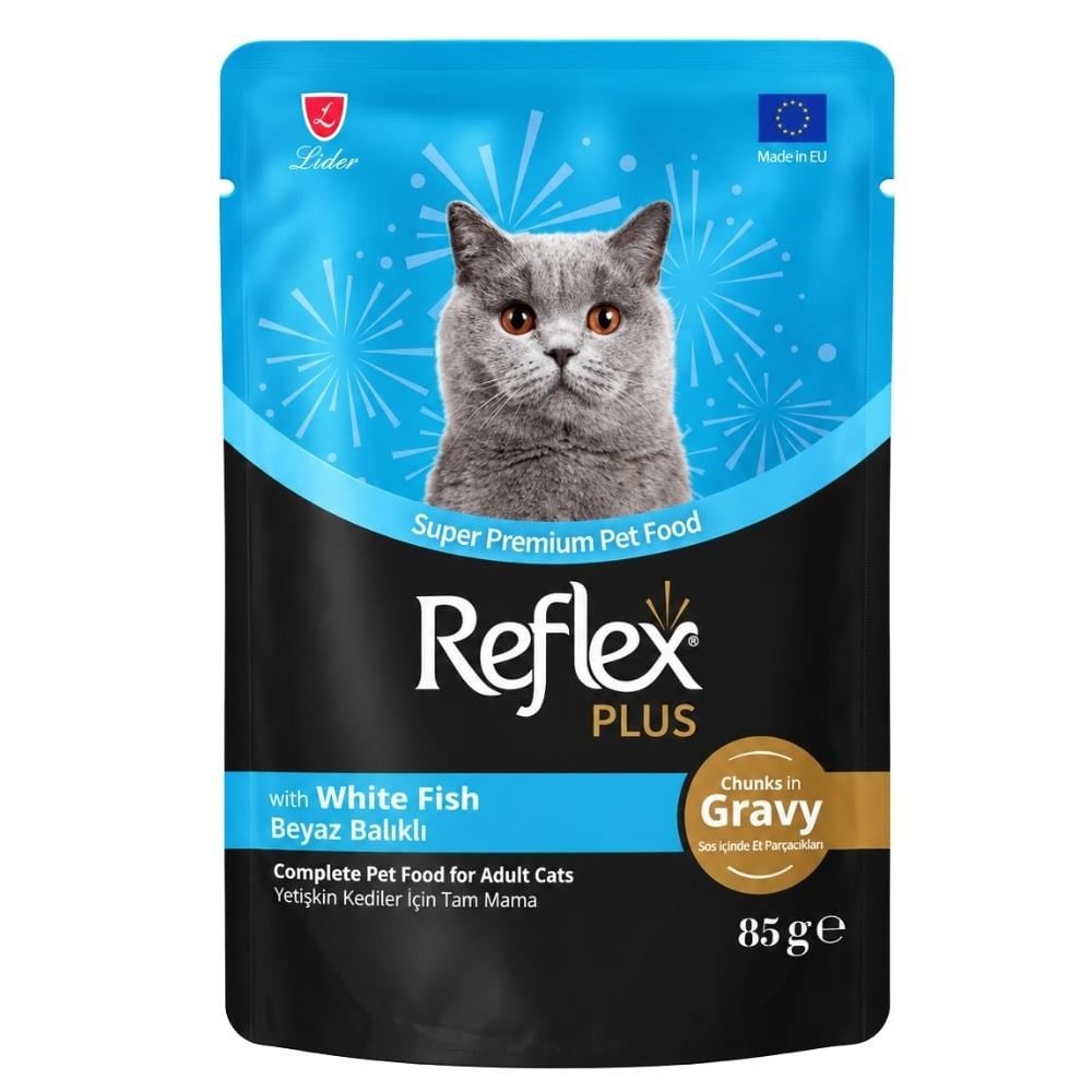 Reflex Plus Sos İçinde Parça Balık Etli Yetişkin Yaş Kedi Maması 85 grReflex Plus
