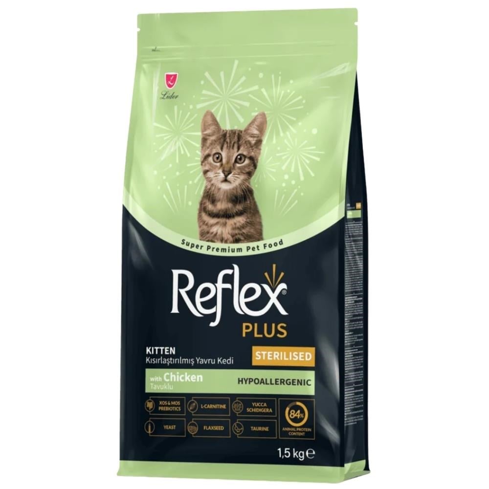 Reflex Plus Tavuklu Kısırlaştırılmış Yavru Kedi Maması 1,5 kgReflex Plus