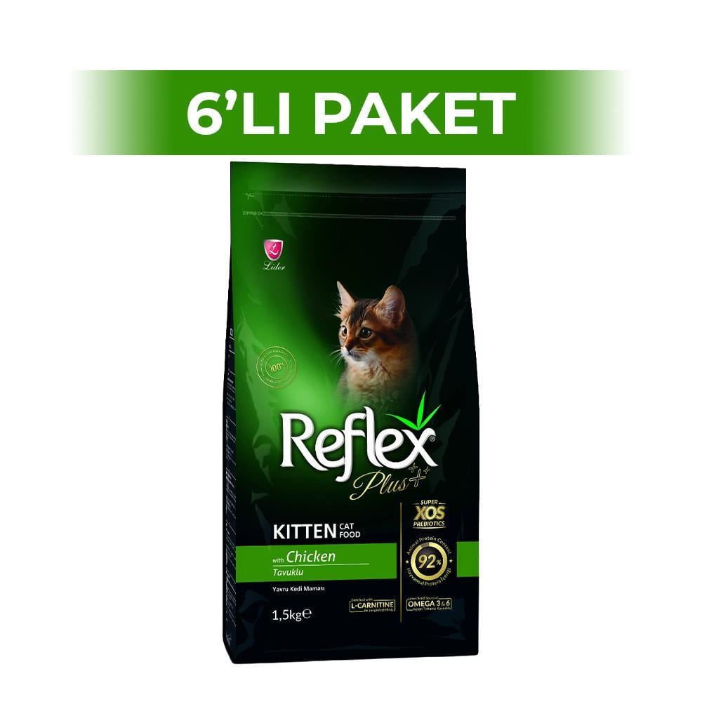 Reflex Plus Tavuklu Yavru Kedi Maması 1,5 kg 6 AdetReflex Plus
