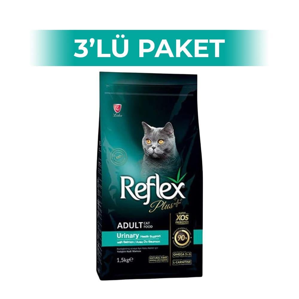 Reflex Plus Urinary Tavuklu Yetişkin Kedi Maması 1,5 kg 3 AdetReflex Plus