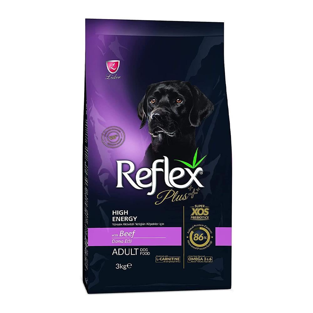 Reflex Plus Yüksek Enerjili Biftekli Yetişkin Köpek Maması 3 kgReflex Plus