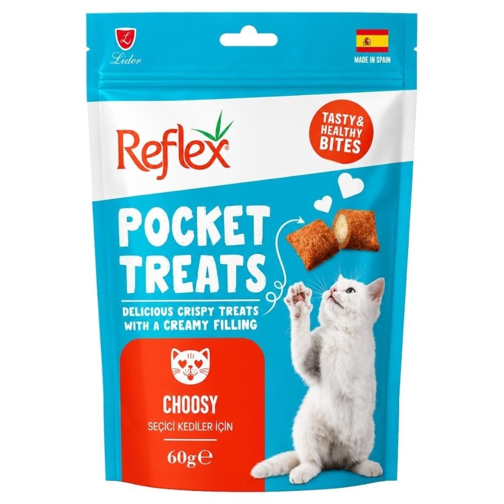 Reflex Pocket Treats Choosy Seçici Kediler İçin Kedi Ödül Maması 60 grReflex