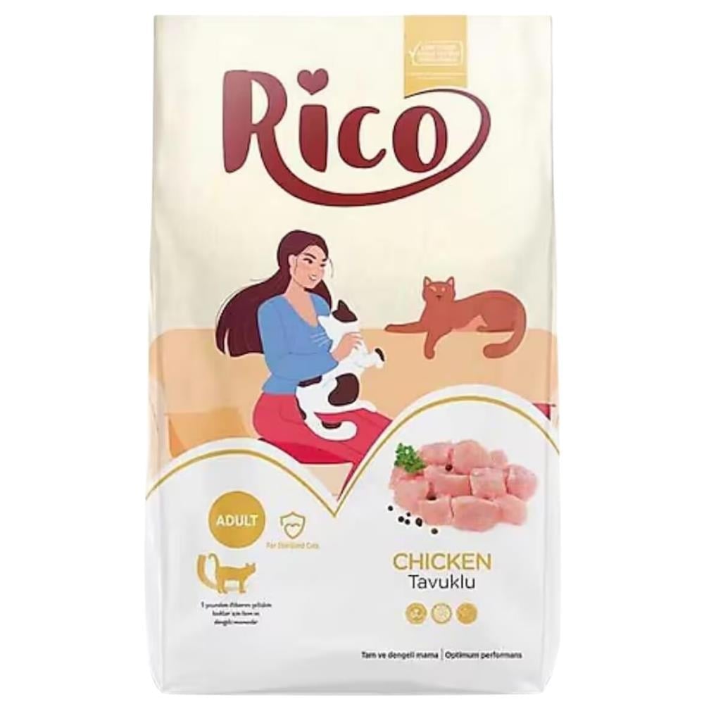 Rico Tavuklu Kısırlaştırılmış Yetişkin Kedi Maması 15 kgRico