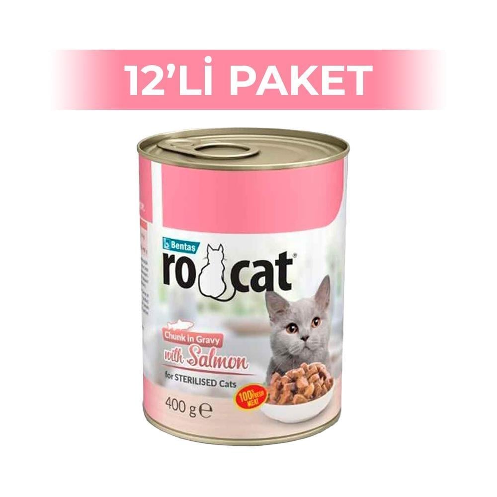 RoCat Somonlu Kısır Kedi Konservesi 400 gr 12 AdetRoCat