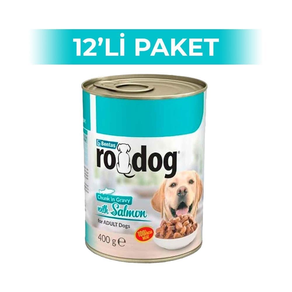 RoDog Somonlu Yetişkin Köpek Konservesi 400 gr 12 AdetRoDog