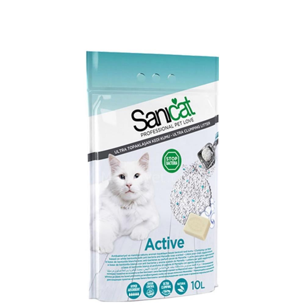 Sanicat Sabun Kokulu Bentonit Topaklaşan İnce Taneli Kedi Kumu 10 ltSanicat
